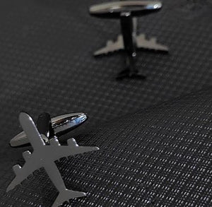 Black Airplane Cufflinks