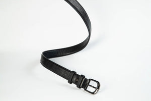 Quentin Leather Formal Belt in Black [LC]