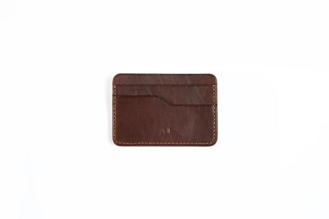 Everett Leather cardholder in Brown [LC]