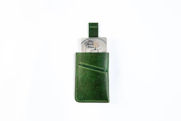 Marcello Leather cardholder in Green [LC]