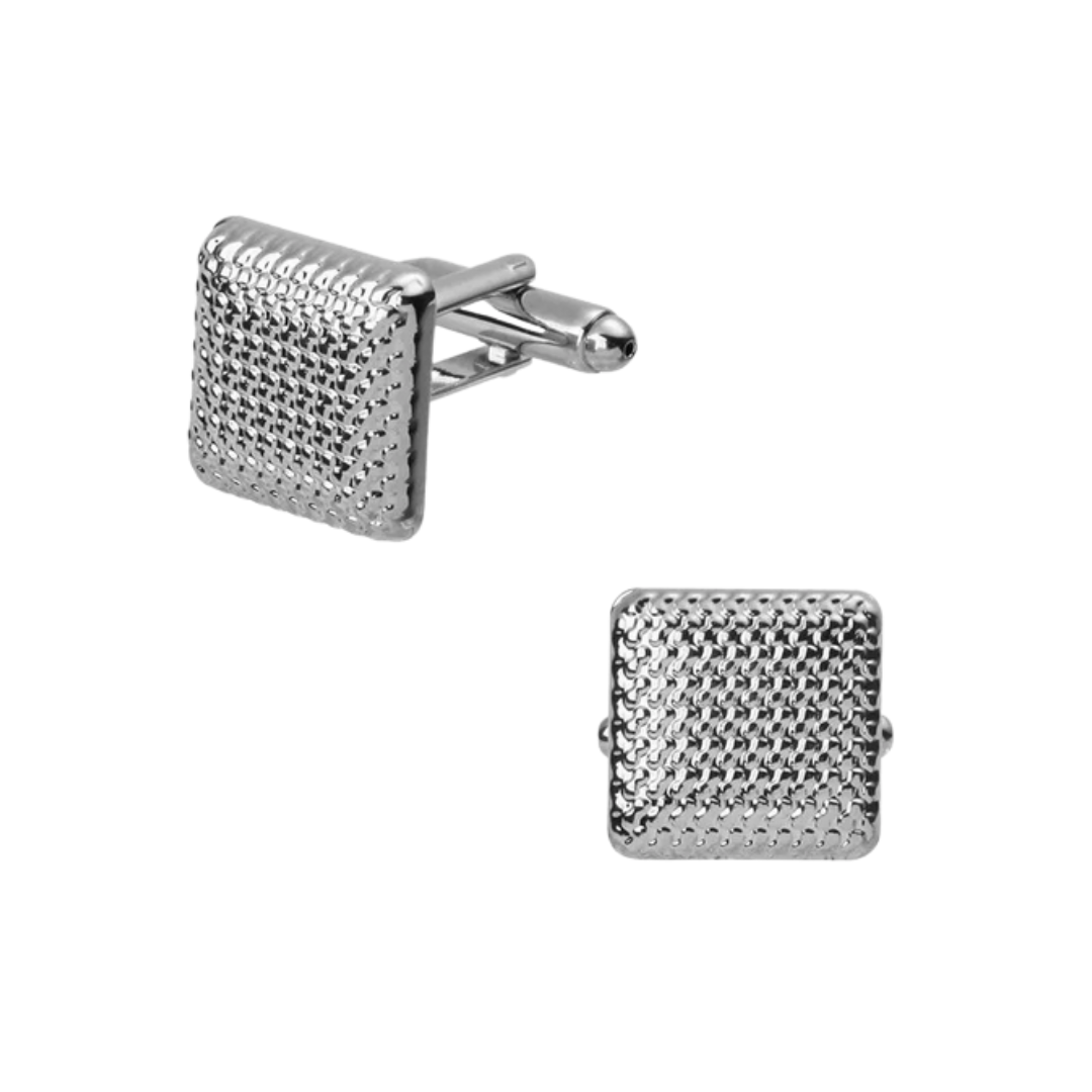 Chain links texture cufflinks