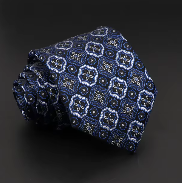 Abstract Blue Regular Tie