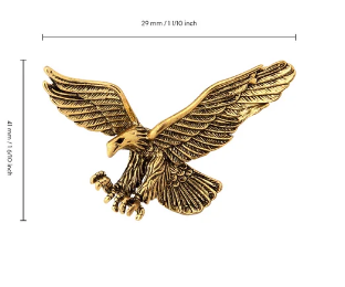 Antique Gold Great Eagle Lapel Pin
