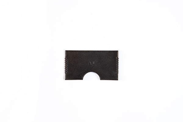 Vincent Pelle Leather card holder in Black [LC]