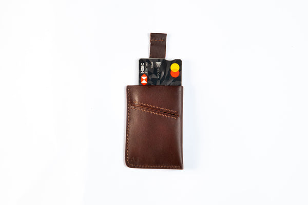 Marcello Leather cardholder in Brown [LC]