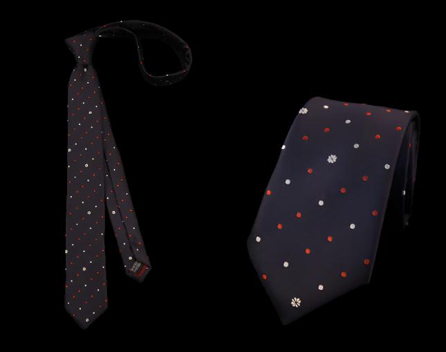 "The Odd Spots" Skinny Tie (Dark Blue) - AJ