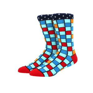 "Time to face the Mosaic" Novelty Socks - AJ