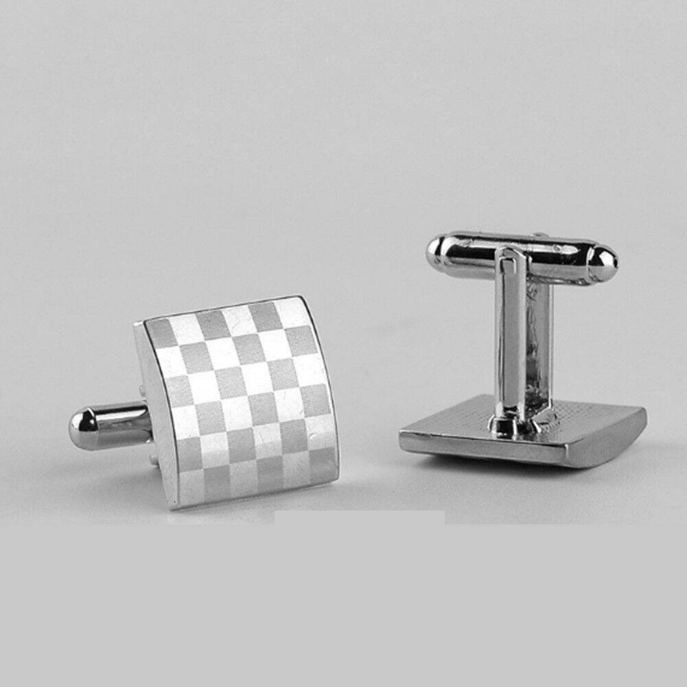 Frosted checks Cufflinks