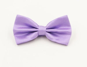 Light Purple Textured Bow Tie