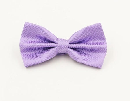 Light Purple Textured Bow Tie