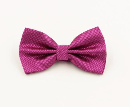 Magenta Textured Bow Tie