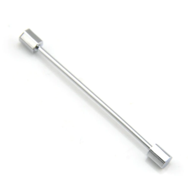 Silver Barbell 2 Collar Bar