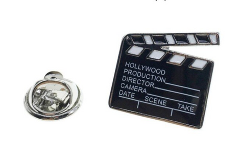 Clapperboard Lapel Pin