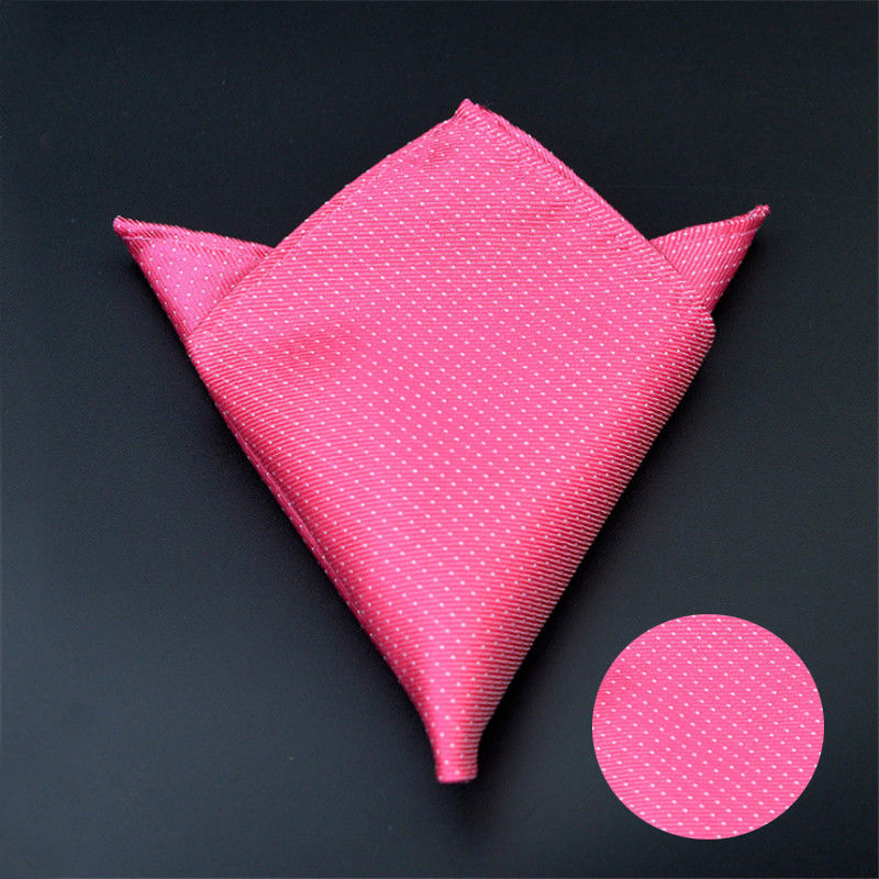 Pink dotted Pocket Square