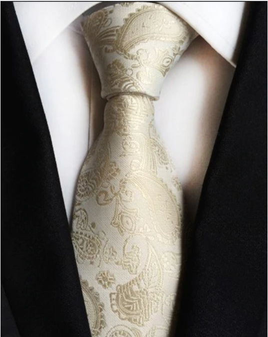 Champagne Paisley Regular Tie